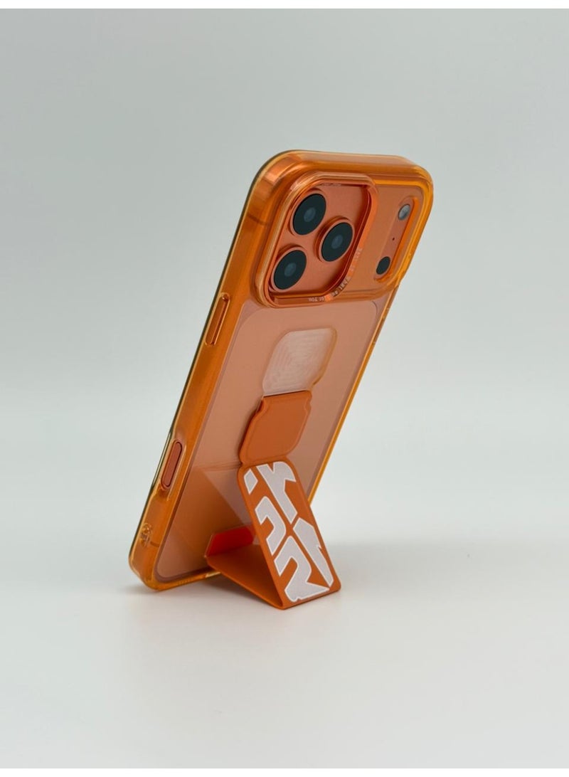 general Mocome Premium Kickstand Case for iPhone 17 Pro – Slim Shockproof Protective Cover with Integrated Pull-Down Stand & Magnetic Compatibility - Image 3